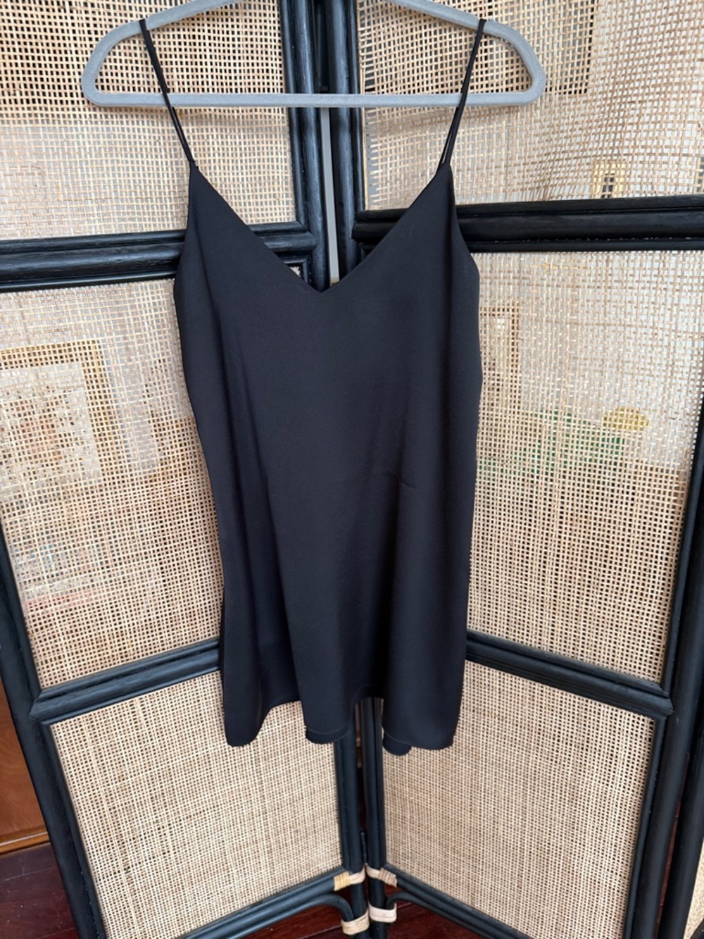 Black oversized slip dress Tamika